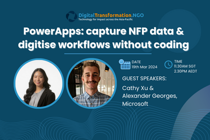 PowerApps – capture NFP data & digitise workflows without coding
