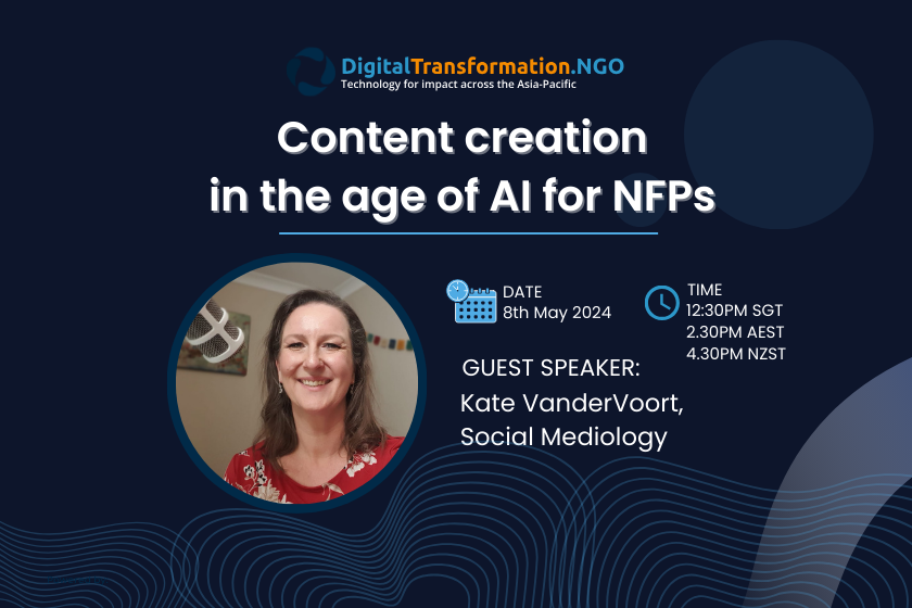 Content creation in the age of AI for NFPs