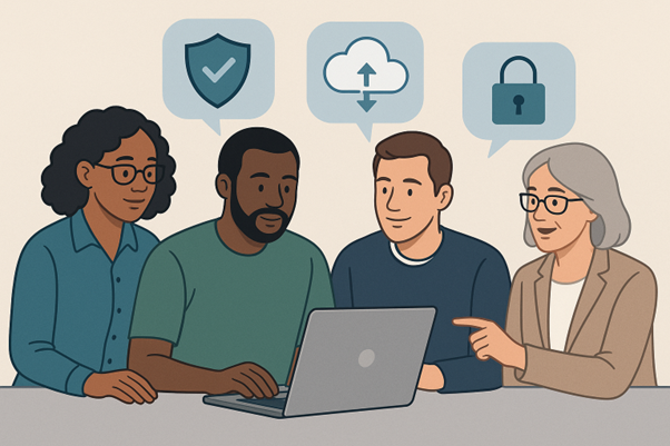Part 1: Cybersecurity - how you go about information management/accidental cyber person series SICO